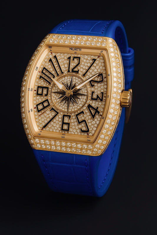 Elite! ⌚ Pave Diamond Bezel Gold Tone Watch ✨